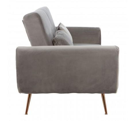 Hatton Grey Velvet Sofa Bed - Modern Home Interiors