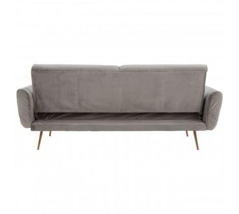 Hatton Grey Velvet Sofa Bed - Modern Home Interiors