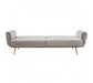 Hatton Grey Velvet Sofa Bed - Modern Home Interiors