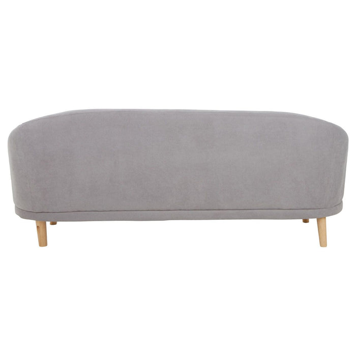 3 Seater Linen Sofa with Eucalyptus Wood Feet