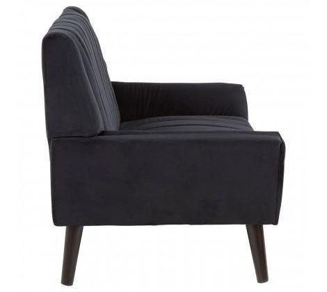 Savina 2 Seat Black Sofa - Modern Home Interiors