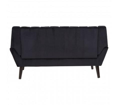 Savina 2 Seat Black Sofa - Modern Home Interiors