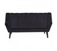 Savina 2 Seat Black Sofa - Modern Home Interiors