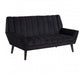 Savina 2 Seat Black Sofa - Modern Home Interiors