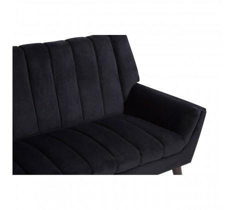 Savina 2 Seat Black Sofa - Modern Home Interiors