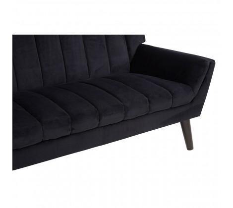 Savina 2 Seat Black Sofa - Modern Home Interiors