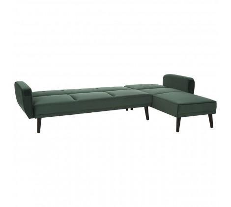 Serene 3 Seater Green Velvet Sofa Bed - Modern Home Interiors