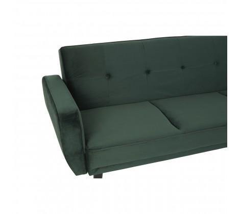 Serene 3 Seater Green Velvet Sofa Bed - Modern Home Interiors