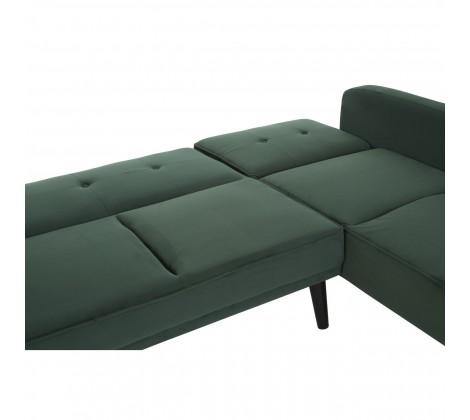 Serene 3 Seater Green Velvet Sofa Bed - Modern Home Interiors