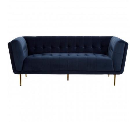 Harita 3 Seat Blue Velvet Sofa - Modern Home Interiors