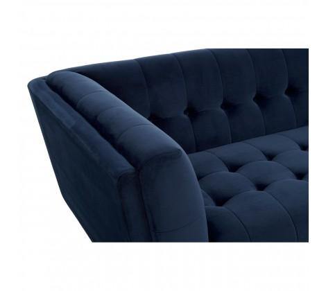 Harita 3 Seat Blue Velvet Sofa - Modern Home Interiors