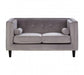 Felisa 2 Seat Grey Velvet Sofa - Modern Home Interiors