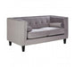 Felisa 2 Seat Grey Velvet Sofa - Modern Home Interiors