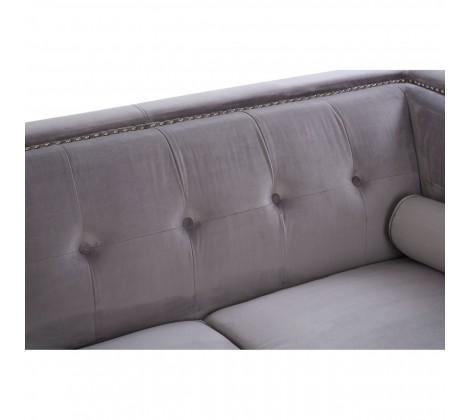 Felisa 2 Seat Grey Velvet Sofa - Modern Home Interiors