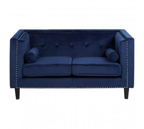 Felisa 2 Seat Midnight Velvet Sofa - Modern Home Interiors