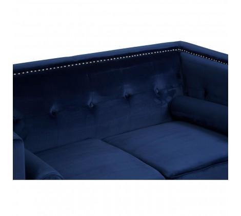 Felisa 2 Seat Midnight Velvet Sofa - Modern Home Interiors