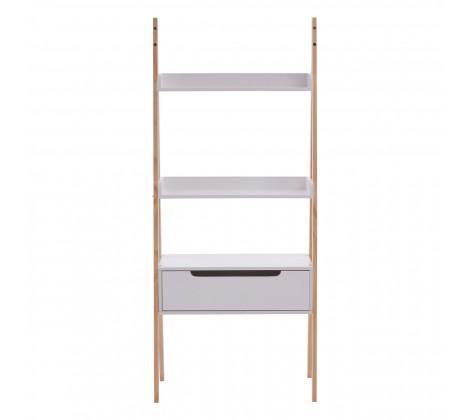 Rostok White Shelf Unit - Modern Home Interiors