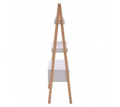 Rostok White Shelf Unit - Modern Home Interiors