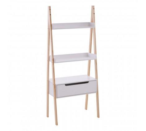 Rostok White Shelf Unit - Modern Home Interiors