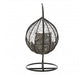 Garden / Conservatory Egg Hanging Chair by Premier - Black - Modern Home Interiors