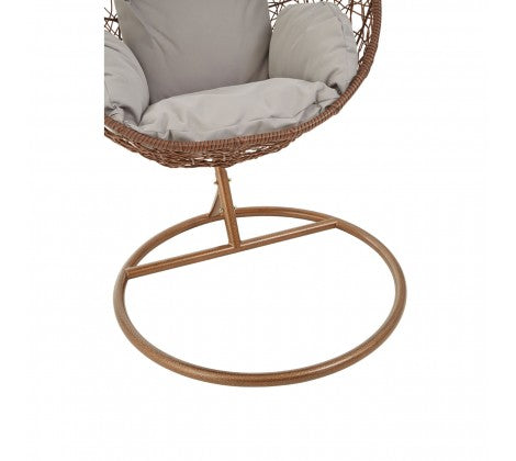 Garden / Conservatory Egg Hanging Chair by Premier - Brown - Modern Home Interiors