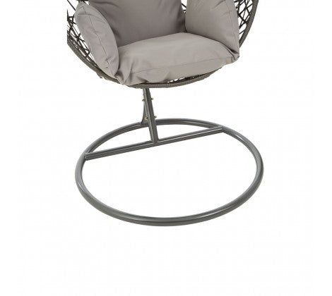 Garden / Conservatory Egg Hanging Chair by Premier - Grey - Modern Home Interiors