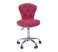 Rolling Home Office Chair - Pink Velvet - Modern Home Interiors