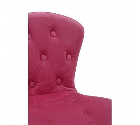 Rolling Home Office Chair - Pink Velvet - Modern Home Interiors