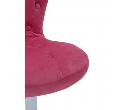 Rolling Home Office Chair - Pink Velvet - Modern Home Interiors