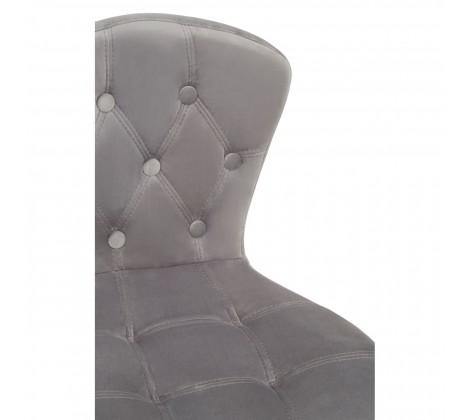 Rolling Home Office Chair - Grey Velvet - Modern Home Interiors