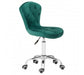 Rolling Home Office Chair - Green Velvet - Modern Home Interiors