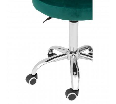 Rolling Home Office Chair - Green Velvet - Modern Home Interiors