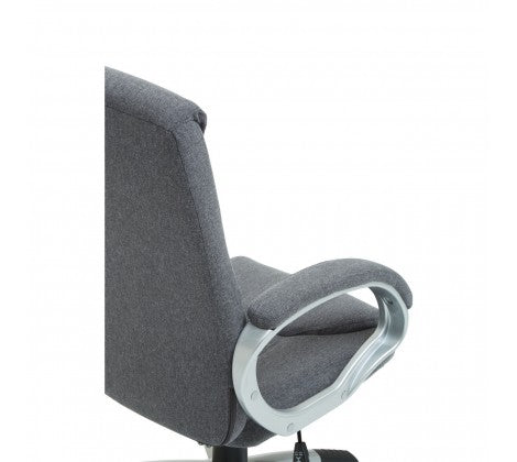 Grey Home Office/ Desk Chair With Grey Arms - Modern Home Interiors