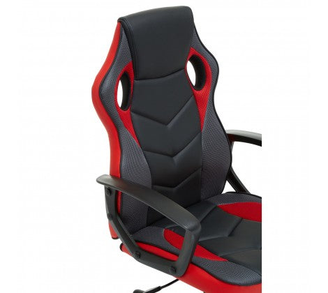 Black And Red Pu Home Office/ Desk Chair - Modern Home Interiors