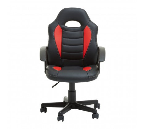 Black And Red Pu Home Office/ Desk Chair - Modern Home Interiors