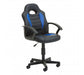 Black And Blue Pu Home Office/ Desk Chair - Modern Home Interiors