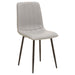 Tina Light Grey PU Leather Dining Chairs - Set of 4 - Modern Home Interiors