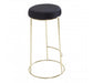 Manhattan Black Velvet Tall Bar Stool - Modern Home Interiors