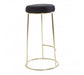 Manhattan Black Velvet Tall Bar Stool - Modern Home Interiors