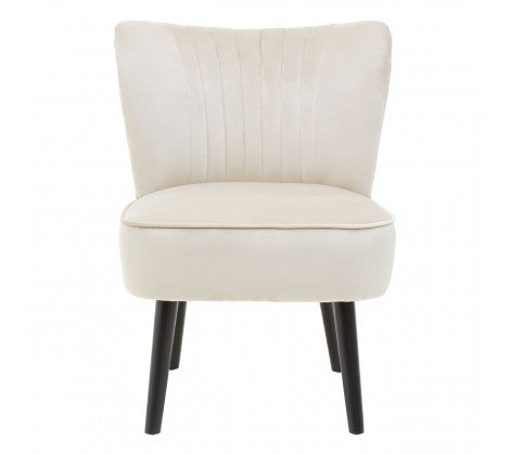 Regents Park Mink Velvet Chair - Modern Home Interiors