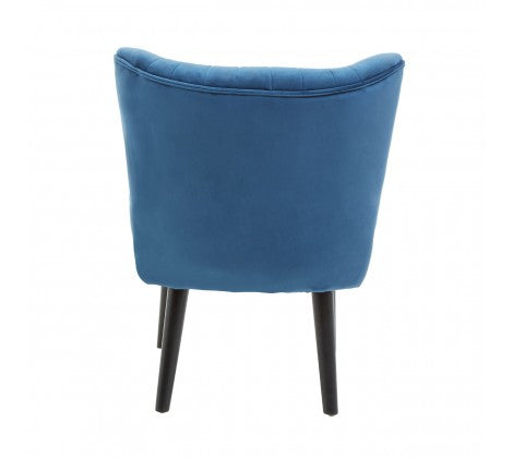 Regents Park Blue Velvet Chair - Modern Home Interiors