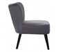 Regents Park Grey Velvet Chair - Modern Home Interiors