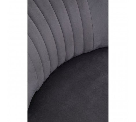 Regents Park Grey Velvet Chair - Modern Home Interiors