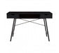 Bradbury Two Drawer Black Oak Veneer Desk - Modern Home Interiors