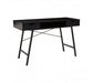 Bradbury Two Drawer Black Oak Veneer Desk - Modern Home Interiors