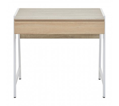 Bradbury Grey Oak Veneer Desk - Modern Home Interiors