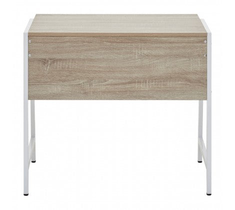 Bradbury Grey Oak Veneer Desk - Modern Home Interiors