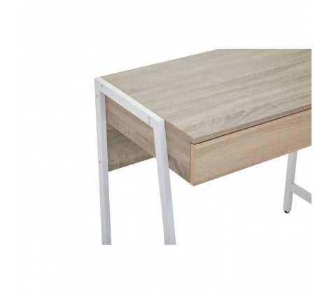 Bradbury Grey Oak Veneer Desk - Modern Home Interiors