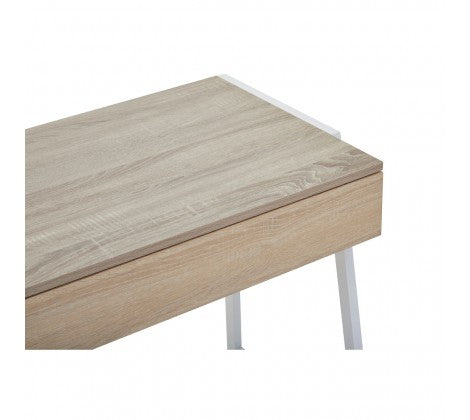 Bradbury Grey Oak Veneer Desk - Modern Home Interiors