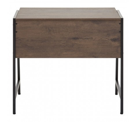 Bradbury Dark Oak Veneer Desk - Modern Home Interiors